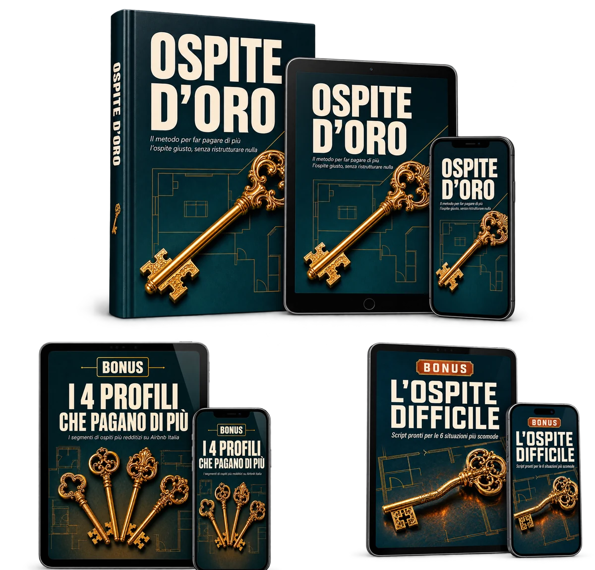 Il pacchetto completo Ospite d'Oro: guida + 2 bonus